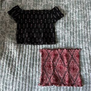 2 large streetwear society tops